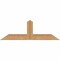 Ekena Millwork Portland Smooth Timber Gable Bracket, Western Red Cedar, 36"W x 12"H x 1 1/2"D x 3 1/2"F, 8/12 Pitch GBW036X12X0204POR00SWR - alternate 1